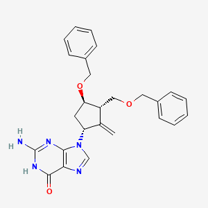 molecular formula C26H27N5O3 B591691 ent-Entecavir-di-o-benzyl Ether CAS No. 1354695-82-1