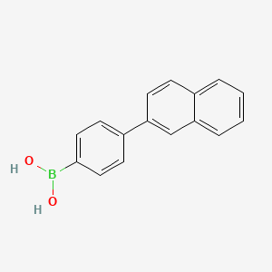 molecular formula C16H13BO2 B591705 4-(2-Naphthyl)phenylboronic acid CAS No. 918655-03-5