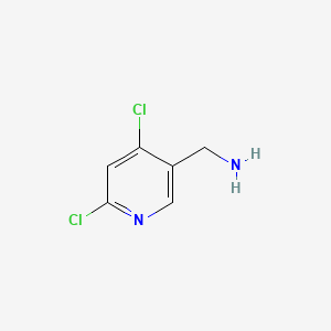 molecular formula C6H6Cl2N2 B591706 (4,6-Dichloropyridin-3-YL)methanamine CAS No. 1060815-57-7