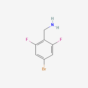 molecular formula C7H6BrF2N B591711 (4-Bromo-2,6-difluorophenyl)methanamine CAS No. 887585-99-1