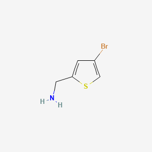 molecular formula C5H6BrNS B591718 (4-Bromothiophen-2-yl)methanamine CAS No. 479090-38-5