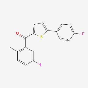 2-(5-Iodo-2-methylbenzoyl)-5-(4-fluorophenyl)thiophene
