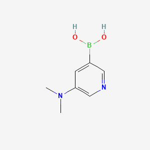 molecular formula C7H11BN2O2 B591725 (5-(Dimethylamino)pyridin-3-yl)boronic acid CAS No. 1018680-09-5