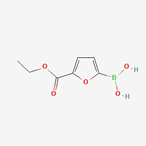 molecular formula C7H9BO5 B591726 (5-(Ethoxycarbonyl)furan-2-yl)boronic acid CAS No. 1150114-44-5