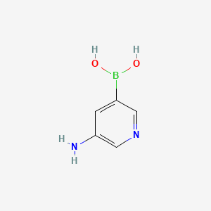 molecular formula C5H7BN2O2 B591737 (5-Aminopyridin-3-yl)boronic acid CAS No. 1169748-84-8