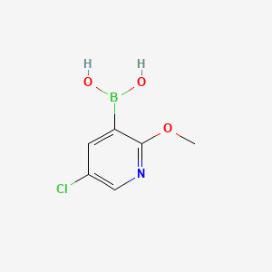 molecular formula C6H7BClNO3 B591744 (5-Chloro-2-methoxypyridin-3-yl)boronic acid CAS No. 943153-22-8