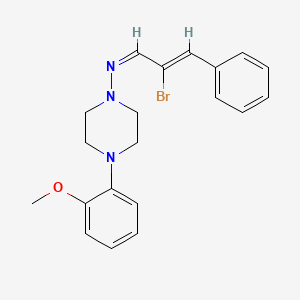 molecular formula C20H22BrN3O B5917463 N-(2-bromo-3-phenyl-2-propen-1-ylidene)-4-(2-methoxyphenyl)-1-piperazinamine 