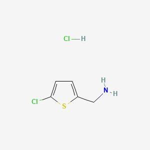 molecular formula C5H7Cl2NS B591749 (5-Chlorothiophen-2-yl)methanamine hydrochloride CAS No. 548772-41-4