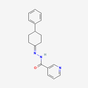 molecular formula C18H19N3O B5917509 N'-(4-phenylcyclohexylidene)nicotinohydrazide 
