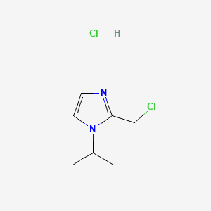 molecular formula C7H12Cl2N2 B591752 2-(chloromethyl)-1-(propan-2-yl)-1H-imidazole hydrochloride CAS No. 135206-89-2