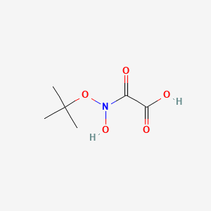 molecular formula C6H11NO5 B591753 {Hydroxy[(2-methyl-2-propanyl)oxy]amino}(oxo)acetic acid CAS No. 132418-04-3