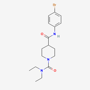 molecular formula C17H24BrN3O2 B5917542 N~4~-(4-bromophenyl)-N~1~,N~1~-diethylpiperidine-1,4-dicarboxamide 