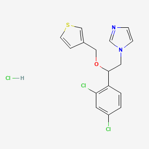 molecular formula C16H15Cl3N2OS B591757 1-[2-(2,4-Dichlorophenyl)-2-(thiophen-3-ylmethoxy)ethyl]imidazole;hydrochloride CAS No. 61709-33-9