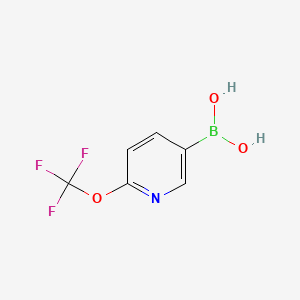 molecular formula C6H5BF3NO3 B591766 (6-(三氟甲氧基)吡啶-3-基)硼酸 CAS No. 1008140-70-2