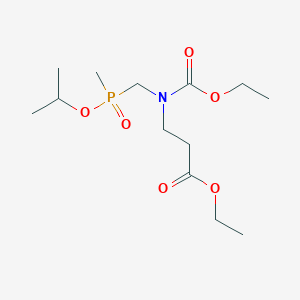 molecular formula C13H26NO6P B5917697 ethyl N-(ethoxycarbonyl)-N-{[isopropoxy(methyl)phosphoryl]methyl}-beta-alaninate 
