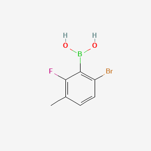 molecular formula C7H7BBrFO2 B591770 6-Bromo-2-fluoro-3-methylphenylboronic acid CAS No. 957061-15-3