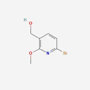 molecular formula C7H8BrNO2 B591772 (6-溴-2-甲氧基吡啶-3-基)甲醇 CAS No. 1802489-60-6