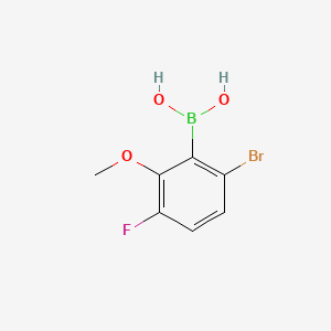 B591773 (6-Bromo-3-fluoro-2-methoxyphenyl)boronic acid CAS No. 957035-08-4