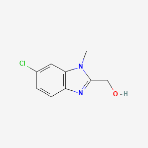 molecular formula C9H9ClN2O B591775 (6-Chloro-1-methyl-1H-benzo[d]imidazol-2-yl)methanol CAS No. 331949-55-4