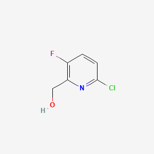 molecular formula C6H5ClFNO B591776 (6-Chloro-3-fluoropyridin-2-yl)methanol CAS No. 884494-80-8