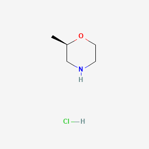molecular formula C5H12ClNO B591777 (R)-2-methylmorpholine hydrochloride CAS No. 168038-14-0