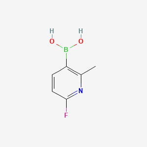 molecular formula C6H7BFNO2 B591782 2-Fluoro-6-picoline-5-boronic acid CAS No. 904326-91-6