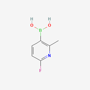 molecular formula C6H7BFNO2 B591782 (6-氟-2-甲基吡啶-3-基)硼酸 CAS No. 904326-91-6