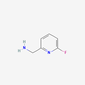 molecular formula C6H7FN2 B591784 (6-Fluoropyridin-2-YL)methanamine CAS No. 205744-18-9