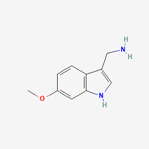 molecular formula C10H12N2O B591787 (6-甲氧基-1H-吲哚-3-基)甲胺 CAS No. 887582-58-3