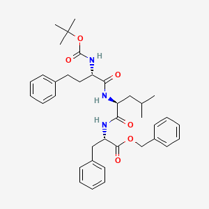 L-phenylalanine,(alphaS)-alpha-(((1,1-dimethylethoxy)carbonyl)amino)benzenebutanoyl-L-leucyl-,phenylmethylester