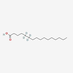 molecular formula C16H32O2 B591804 5,5,6,6-Tetradeuteriohexadecanoic acid CAS No. 75736-47-9
