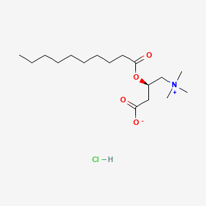 molecular formula C17H34ClNO4 B591807 Decanoyl-L-carnitine chloride CAS No. 369651-88-7