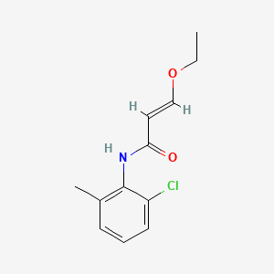 molecular formula C12H14ClNO2 B591810 (E)-N-(2-Chloro-6-methylphenyl)-3-ethoxyacrylamide CAS No. 863127-76-8