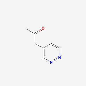 molecular formula C7H8N2O B591811 1-(Pyridazin-4-yl)propan-2-one CAS No. 125375-25-9
