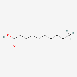 molecular formula C10H20O2 B591813 (10,10,10-~2~H_3_)Decanoic acid CAS No. 102611-15-4