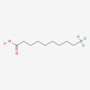 molecular formula C10H20O2 B591813 Decanoic-10,10,10-d3 acid CAS No. 102611-15-4