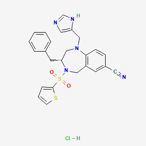molecular formula C25H24ClN5O2S2 B591819 BMS-214662 hydrochloride CAS No. 195981-08-9