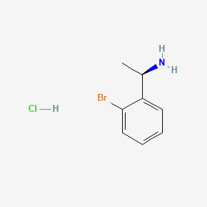 molecular formula C8H11BrClN B591822 (R)-1-(2-Bromophenyl)ethanamine hydrochloride CAS No. 1187931-17-4