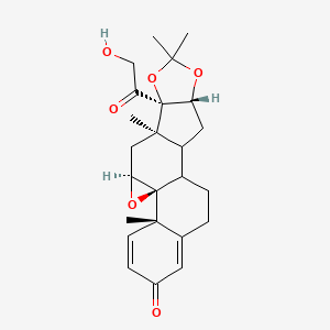 molecular formula C24H30O6 B591830 9-Desfluoro-9(11)-epoxy Triamcinolone Acetonide CAS No. 39672-75-8