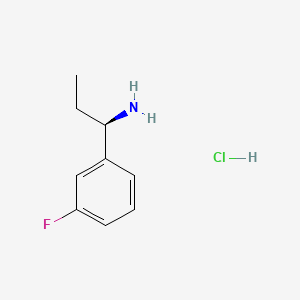molecular formula C9H13ClFN B591835 (R)-1-(3-Fluorophenyl)propan-1-amine hydrochloride CAS No. 1168139-41-0