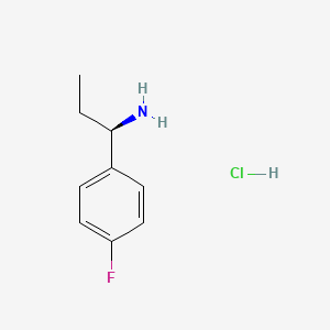 molecular formula C9H13ClFN B591848 (1R)-1-(4-Fluorophenyl)propylamine hydrochloride CAS No. 1169576-95-7