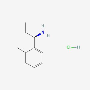 molecular formula C10H16ClN B591853 (R)-1-(o-Tolyl)propan-1-amine hydrochloride CAS No. 856562-93-1