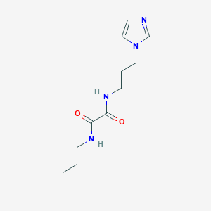 molecular formula C12H20N4O2 B5918583 N-butyl-N'-[3-(1H-imidazol-1-yl)propyl]ethanediamide 