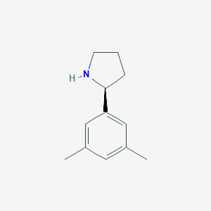 molecular formula C12H17N B059186 (S)-2-(3,5-dimethylphenyl)pyrrolidine CAS No. 1213334-10-1