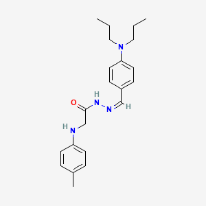 molecular formula C22H30N4O B5918612 N'-[4-(dipropylamino)benzylidene]-2-[(4-methylphenyl)amino]acetohydrazide 