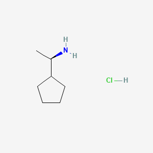 molecular formula C7H16ClN B591867 (R)-1-Cyclopentylethanamine hydrochloride CAS No. 1422126-36-0