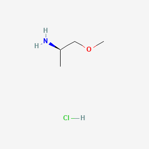molecular formula C4H12ClNO B591868 (R)-1-甲氧基丙烷-2-胺盐酸盐 CAS No. 626220-76-6