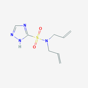 molecular formula C8H12N4O2S B5918709 N,N-BIS(PROP-2-EN-1-YL)-4H-1,2,4-TRIAZOLE-3-SULFONAMIDE 