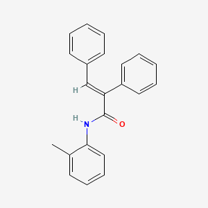 molecular formula C22H19NO B5918814 N-(2-methylphenyl)-2,3-diphenylacrylamide 