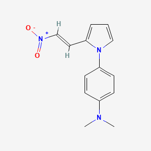 molecular formula C14H15N3O2 B5918858 N,N-dimethyl-4-[2-(2-nitrovinyl)-1H-pyrrol-1-yl]aniline 